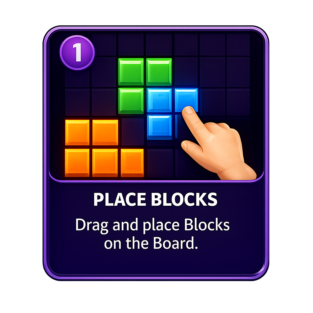 Place blocks on the board