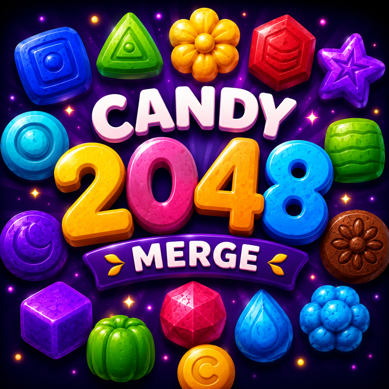 Candy 2048 game icon